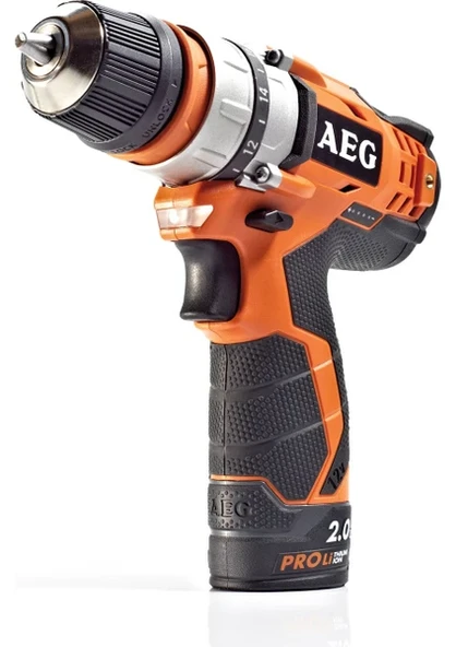 AEG BBS12C2 Li-202B 2x2.0Ah Çift Akülü Matkap - 4935446693 ürün görseli 1
