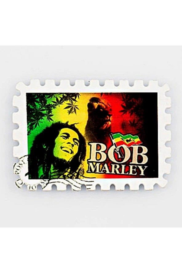 Bob Marley Jamaika Pul Magnet - Resim 3