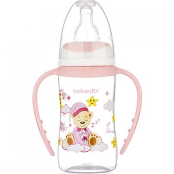 Bebedor B-76302 Desenli Ergonomik Kulplu Biberon 125 ml ürün görseli 1