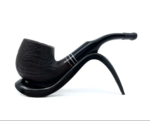 Dapper Bent Brandy Briar (Gül Kökü) 9 mm Filtreli El Yapımı Pipo - 3562 ürün görseli 1