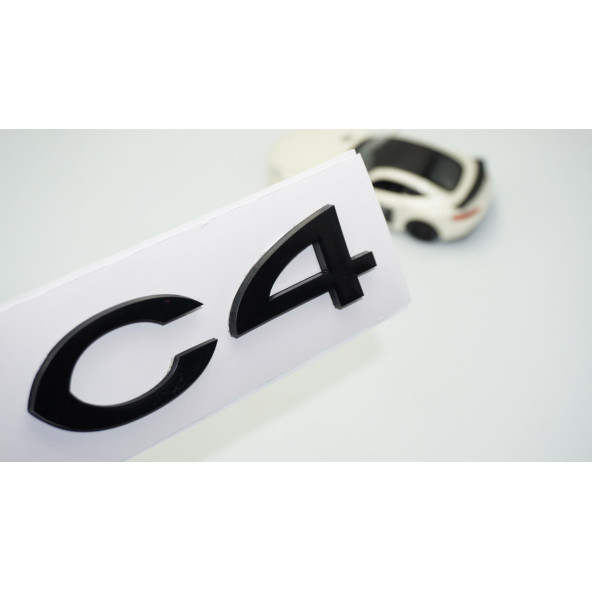 DK Tuning Citroen C4 2004 2008 Bagaj Siyah ABS Yazı Logo Amblem ürün görseli 1