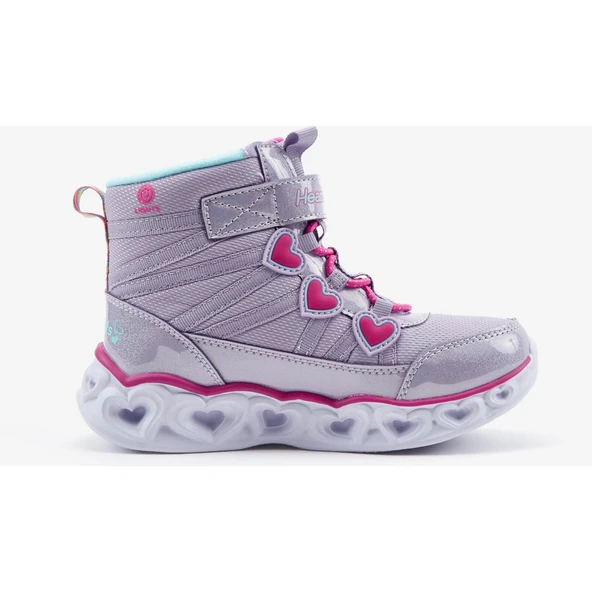 Skechers Heart Lights-Sweet Styling Büyük Kız Çocuk Mor Işıklı Bot ürün görseli 1