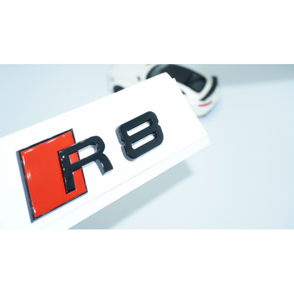DK Tuning R8 Bagaj Siyah ABS Yazı Logo Amblem Audi İle Uyumlu ürün görseli 1