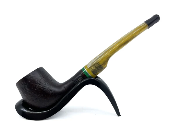 Dapper Half Bent Billiard Briar (Gül Kökü) 9 mm Filtreli El Yapımı Pipo - 3553 ürün görseli 1
