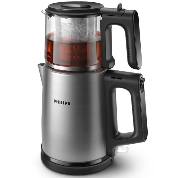 Philips HD7350/00 5000 Serisi 1900 W Cam Demlikli Çay Makinesi - İnox ürün görseli 1