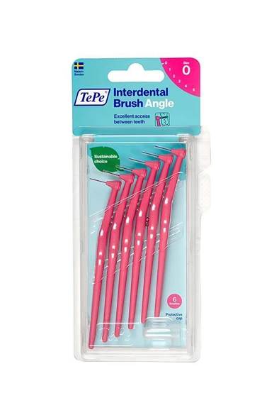 Tepe Angle Arayüz Fırçası Pembe 0,4 mm 6lı Paket ürün görseli 1