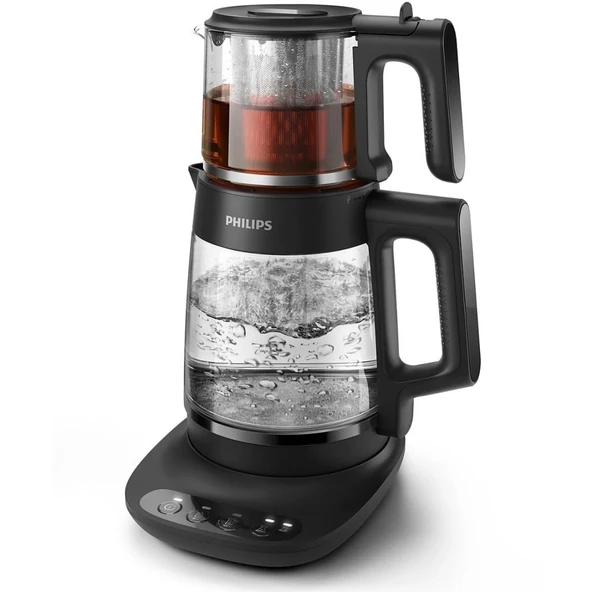 Philips HD7360/00 5000 Serisi 1900 W Çok Amaçlı Cam Çay Makinesi - Siyah ürün görseli 1