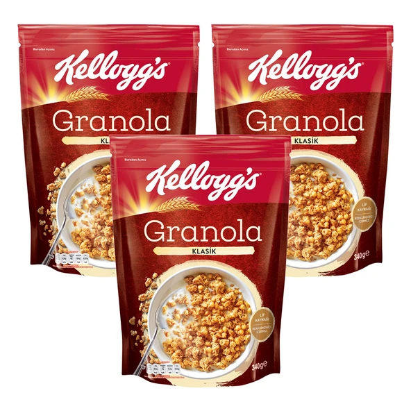 Kellogg's Granola Klasik 340 Gr x 3 Adet ürün görseli 1