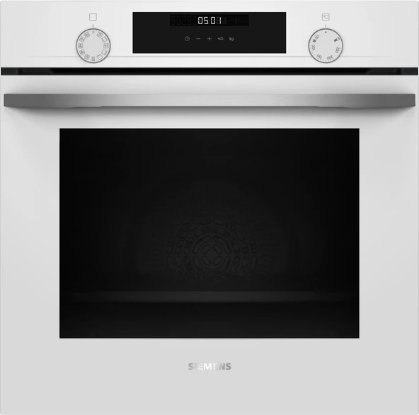 SİEMENS HU717ABV0T iQ300 Buhar Destekli Ankastre Fırın 60 x 60 cm Beyaz ürün görseli 1