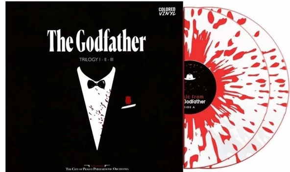 Music From The Godfather Trilogy I - II - III Double ( Red Splatter ) LP Plak ürün görseli 1