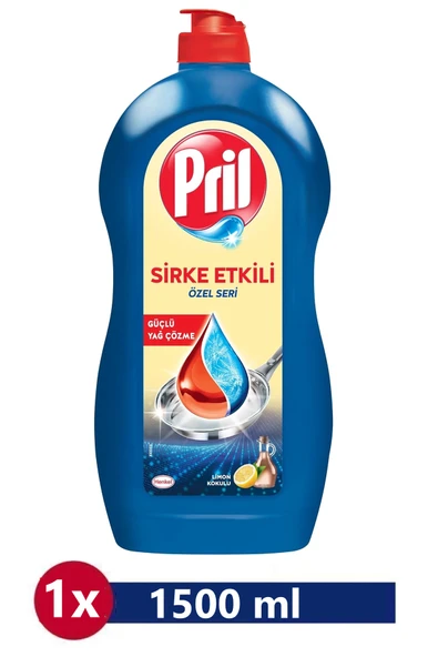 Pril Sirke Gücüyle Özel Seri Bulaşık Deterjanı 1500 ml – Parlak ve Hijyenik Sonuç ürün görseli 1