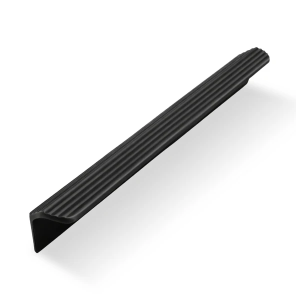 Olifka Çizgili Mat Siyah Çekmece Kulp 416 mm Modern Lüks Mobilya Dolap Çekmece Kulbu Metal ürün görseli 1