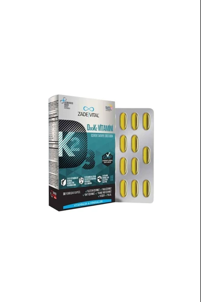 Zade Vital D3+K2 Vitamini 30 Kapsül - Resim 4