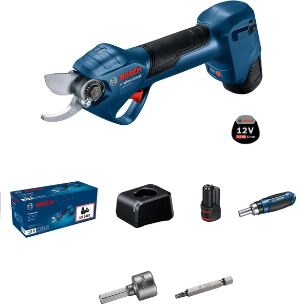 GGP 12V-25 Akülü Bahçe Makası 2x3.0 ah ürün görseli 1