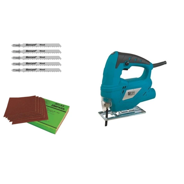 CATPOWER 1712 500 W Dekupaj+MercureT144D 100mm Dekupaj Testeresi (Ahşap) 5 Adet+Atlas Su Zımpara 10 Adet ürün görseli 1