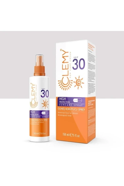 CLEMY GÜNEŞ KORUYUCU SPREY SPF30+ 150 ML ürün görseli 1
