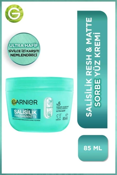 Salisilik Fresh & Matte İzi Karşıtı Nemlendirici Sorbe Yüz Kremi 85 ML, Vegan & Cruelty Free ürün görseli 1