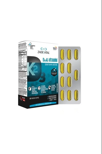 Zade Vital D3+K2 Vitamini 30 Kapsül - Resim 5