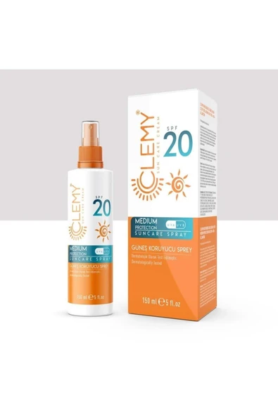CLEMY GÜNEŞ KORUYUCU SPREY SPF20+ 150 ML ürün görseli 1
