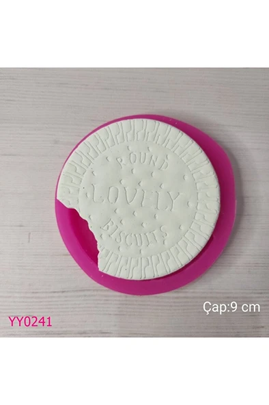 YY0241 Ucu Isırılmış Bisküvi Silikon Kalıp ürün görseli 1