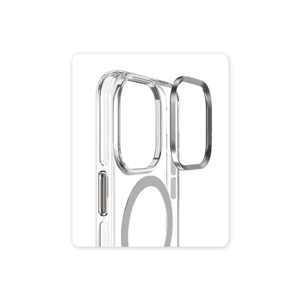 iPhone 16 Crystal Magsafe Kapak - Şeffaf - Resim 3