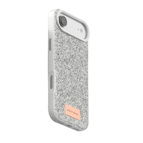 iPhone 17 Air Bright Simli Kapak - Beyaz - Resim 3