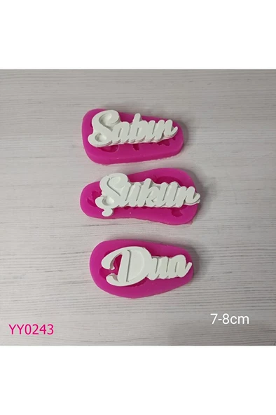 YY0243 Sabır Şükür Dua Silikon Kalıp ürün görseli 1