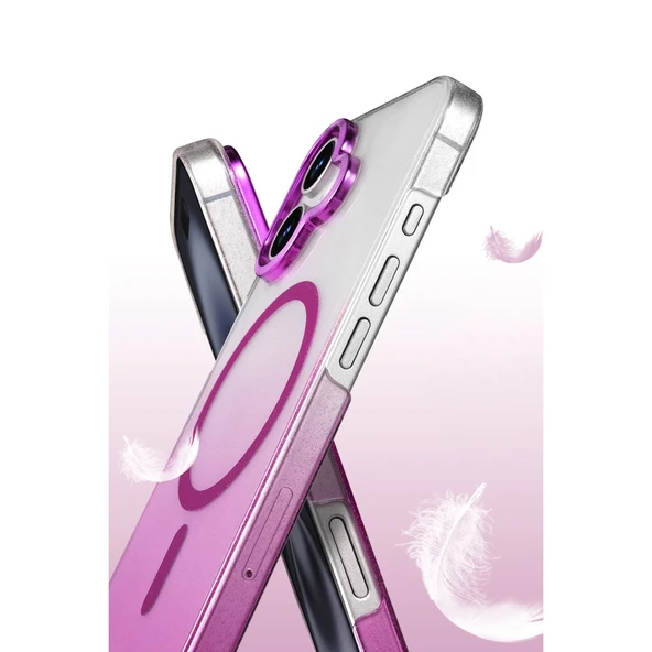 iPhone 16 Plus Glossy Magsafe Kapak - Mavi - Resim 3