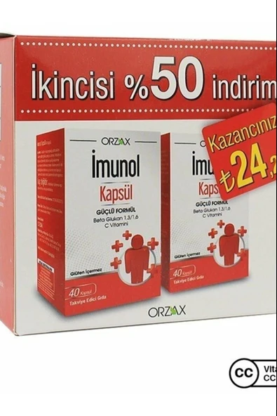 İmunol 40 Kapsül 2 Adet ürün görseli 1