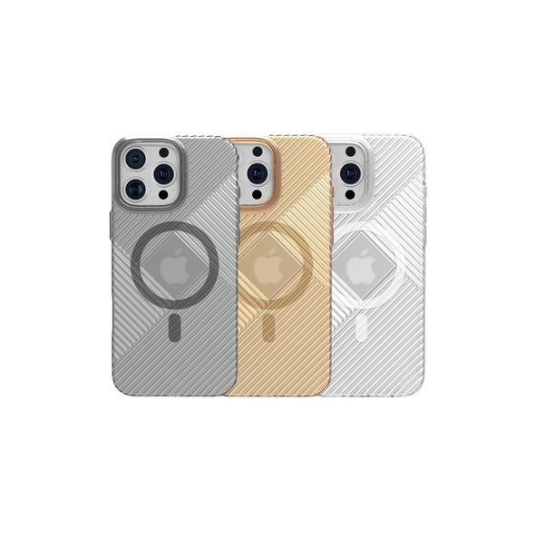 iPhone 16 Stella Pc Sert Magsafe Kılıf - Şeffaf - Resim 2