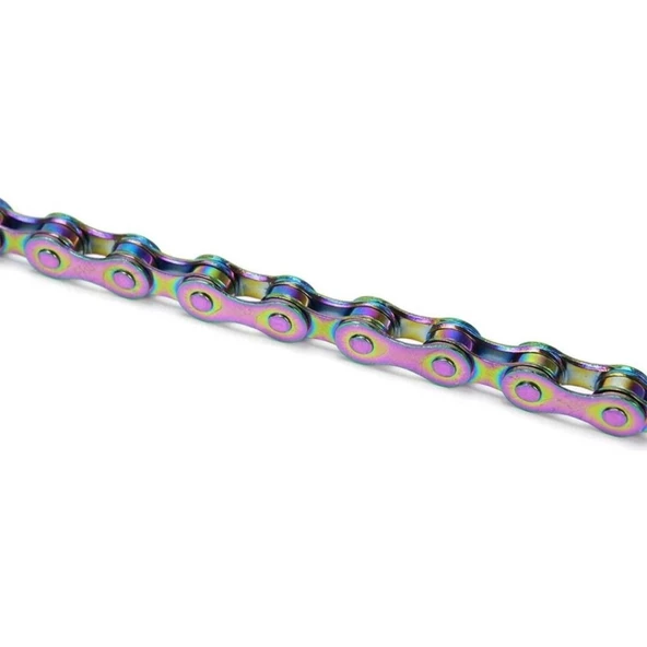 9 lu MTB Bisiklet Zincir İNDEX Rainbow PASLANMAZ - Resim 2
