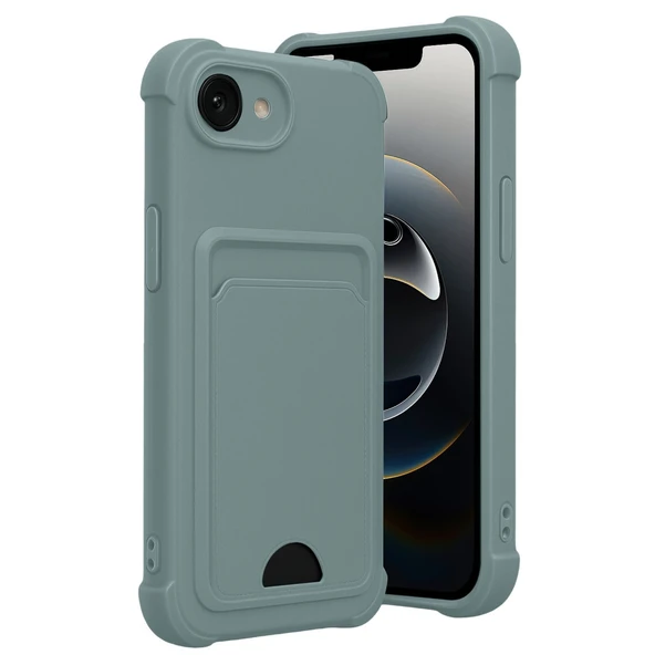 iPhone 16e Kelvin Kartvizitli Silikon - Açık Yeşil ürün görseli 1