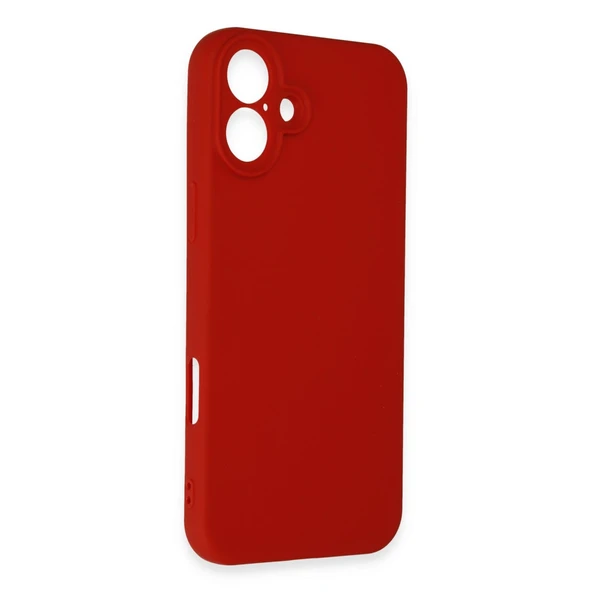 iPhone 16 Plus Kılıf First Silikon - Kırmızı - Resim 3