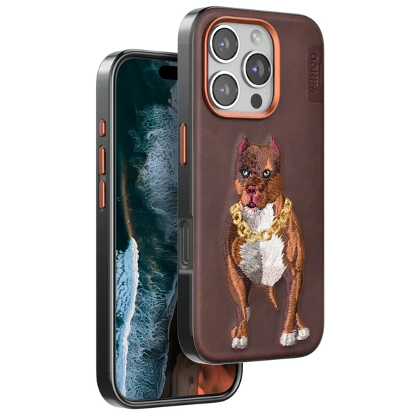 iPhone 16 Pro Perma Desenli Kapak - Kahverengi ürün görseli 1