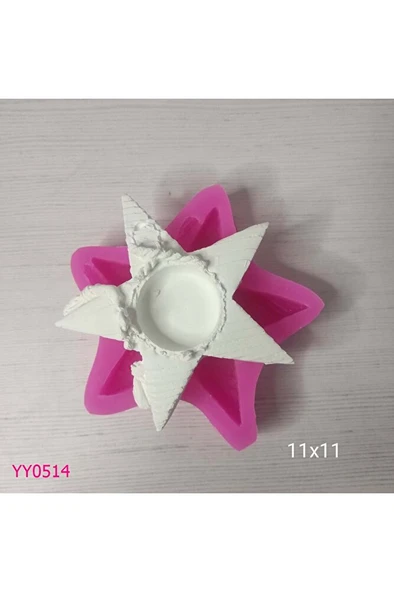YY0514 Yıldız Tealight Silikon Kalıp ürün görseli 1