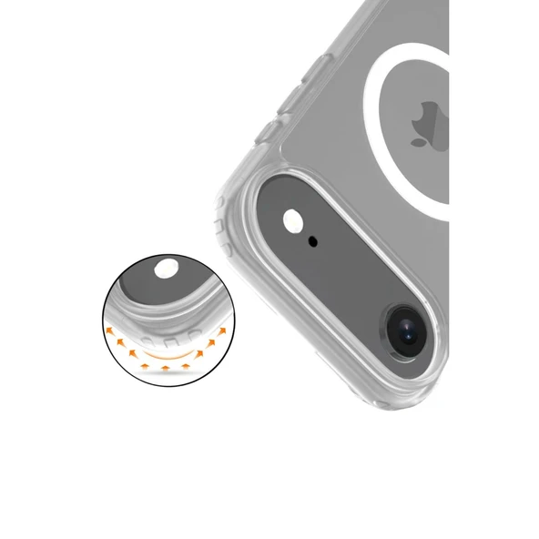 iPhone 17 Air Jota Magsafe Kapak - Şeffaf - Resim 3