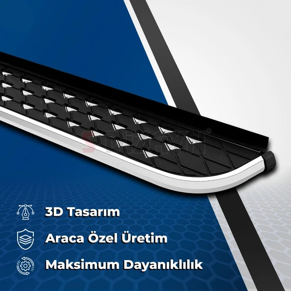 BMW X1 E84 2009 2010 2011 2012 2013 2014 2015 ARACA ÖZEL YAN BASAMAK - Resim 4
