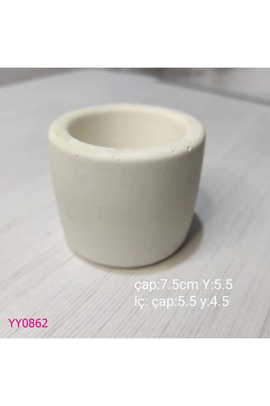 YY0862 Silindir Saksı Mumluk Silikon Kalıp ürün görseli 1