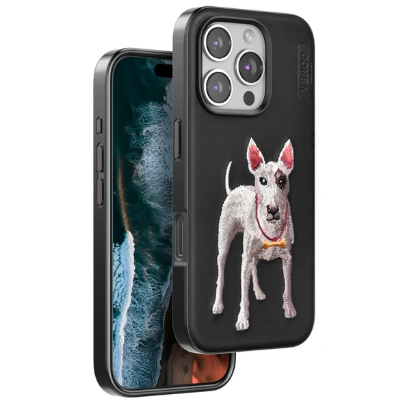 iPhone 16 Pro Max Perma Desenli Kapak - Siyah ürün görseli 1