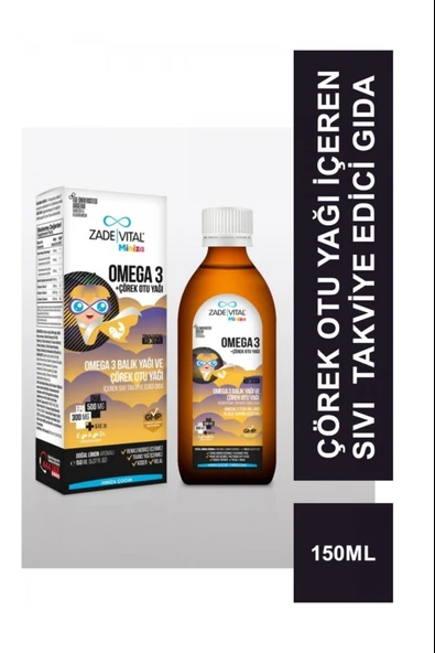 Zade Vital Omega + Çörek Otu Yağı 150 ml ürün görseli 1