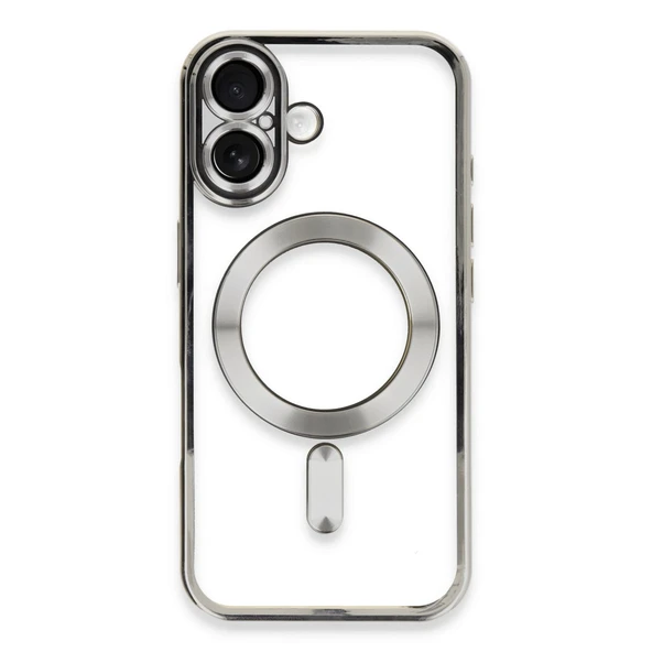 iPhone 16 Kılıf Kross Magneticsafe Kapak - Gümüş ürün görseli 1