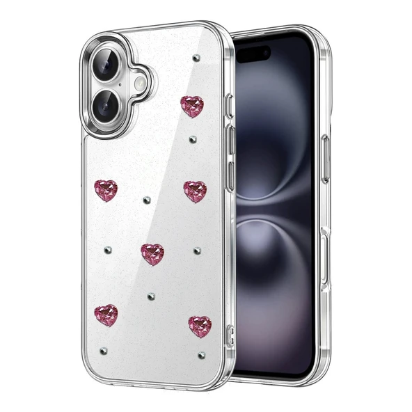 iPhone 16 Plus Fiyonk Desenli Kapak - Desen 3 ürün görseli 1