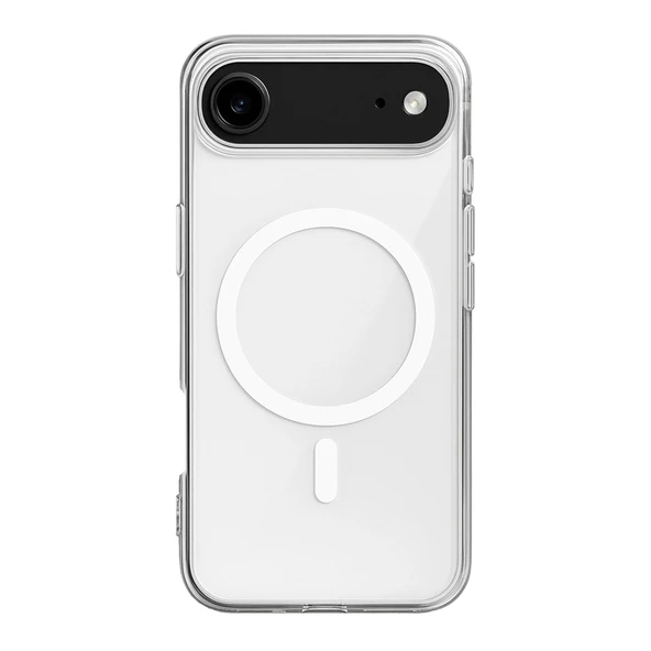 iPhone 17 Air Kılıf Magneticsafe Şeffaf Silikon - Şeffaf ürün görseli 1