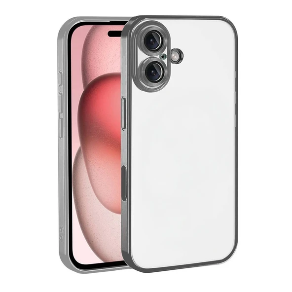 iPhone 17 Kamera Korumalı Lensli Silikon - Titan Gri ürün görseli 1