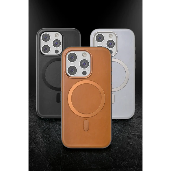 iPhone 16 Pro Max Puskas Magsafe Kapak - Siyah - Resim 2