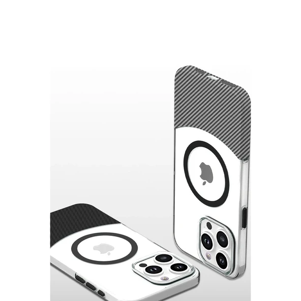 iPhone 16 Pro Carbon Puzzle Magsafe Kapak - Desert - Resim 2