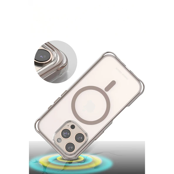 iPhone 16 Pro Max Hulk Magsafe Kapak - Beyaz - Resim 3