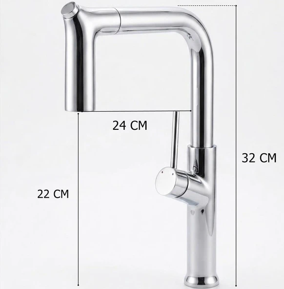 Elya Ferre Premium Krom Spiralli Eviye Bataryası - Resim 2