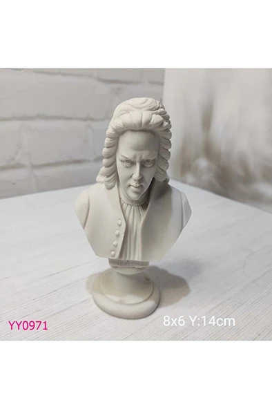 YY0971 Kaideli Mozart Büst Biblo Silikon Kalıp ürün görseli 1