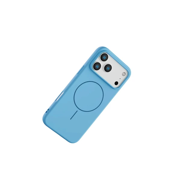 iPhone 17 Pro Jully Magsafe Kapak - Mavi - Resim 3